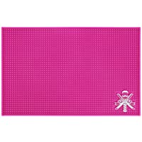 Estera para barbero- Segbeauty Estera de mesa roja Flexible PVC 11.8&quot-x17.7&quot- Almohadilla de estación de trabajo…